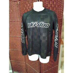 Men's BRP Ski-doo Jersey Shirt Snowmobile Black Small Ski Doo